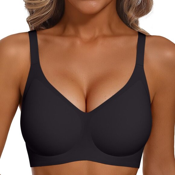 Womens Size XX-Large Full Coverage Wireless Bra Push up Seamless Bralettes - Picture 1 of 12